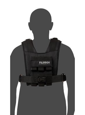 Жилет-утяжелитель «Hard Training FILIPPOV 13 кг» (черный)