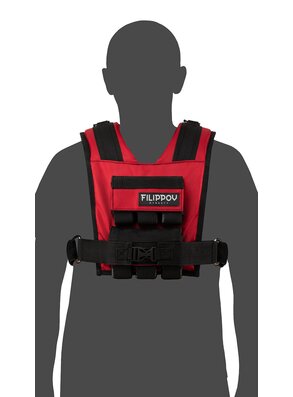 Жилет-утяжелитель «Hard Training FILIPPOV 13 кг» (красный)