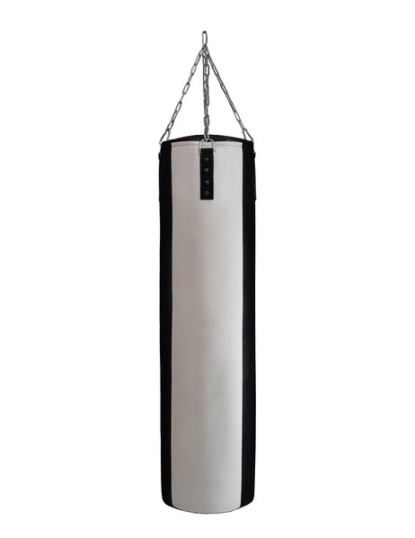Боксерский мешок PREMIUM 150см/40см/70кг (черно-белый)
