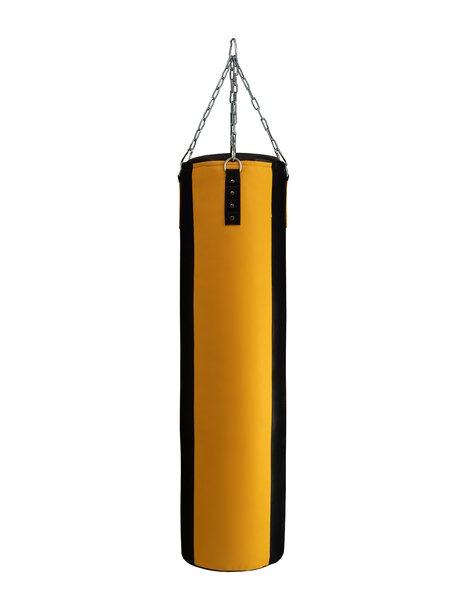 Боксерский мешок PREMIUM 150см/40см/70кг (желто-черный)