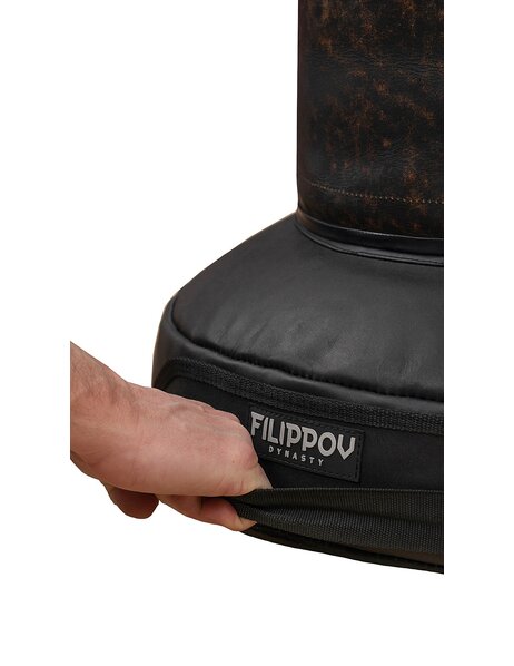 Напольный боксерский мешок DIKO FILIPPOV Ø40 из буйволиной кожи